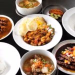 An appetizing spread of Butter Garlic Chicken, One-Pot Tandoori Chicken Rice, and Prawn Chimichurri, showcasing Quick Weeknight Recipes.