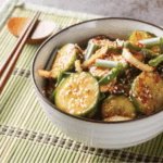 Bowl of cucumber kimchi – quick cucumber kimchi recipe with American ingredients, no fish sauce, 20-minute vegan Korean side dish